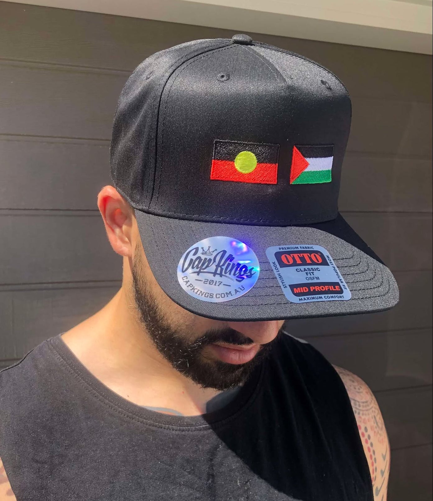 Aboriginal x Palestine Solidarity Snapback Cap